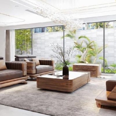 Sofa gỗ óc chó