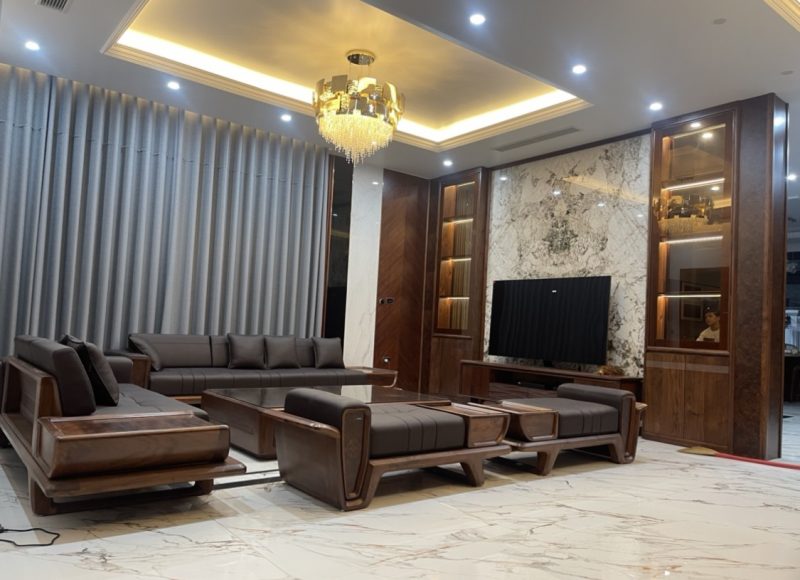 Sofa gỗ óc chó