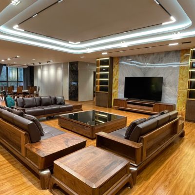 Sofa gỗ óc chó