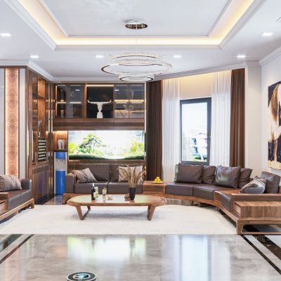 Sofa gỗ óc chó