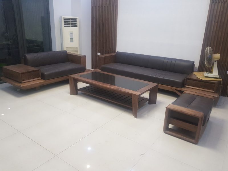 Sofa gỗ óc chó