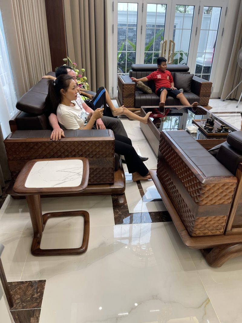 Sofa gỗ óc chó