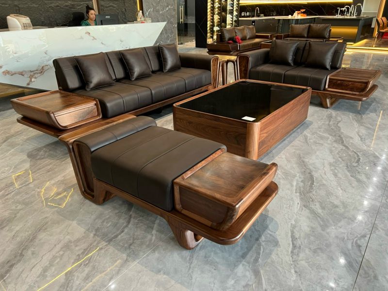 Sofa gỗ óc chó